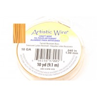 Artistic wire 18 gauge, non tarnish brass